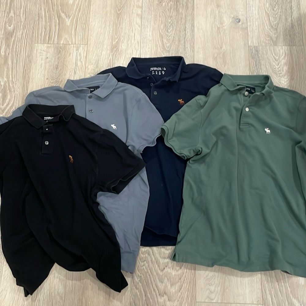 Mens Pack of Abercrombie & Fitch Polo - Large
